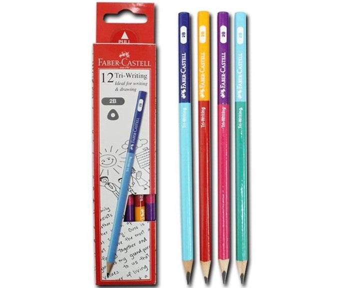 Faber-Castell Tri Writing 2B Pencil 12's