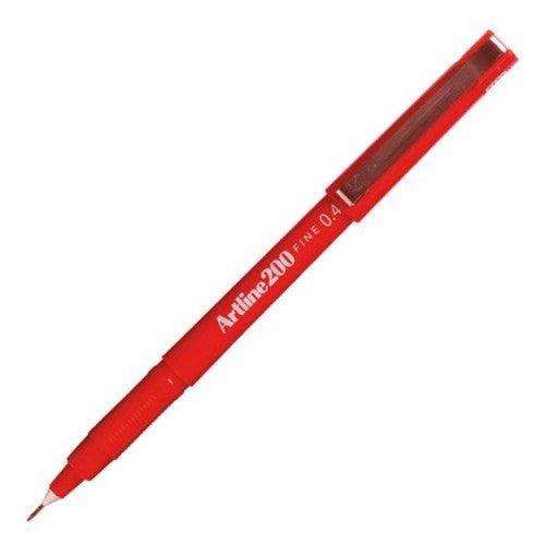 Artline 200 Writing Pen 0.4 red