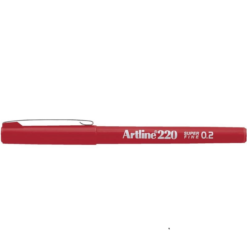 Artline 220 Writing Pen 0.2 2 Red