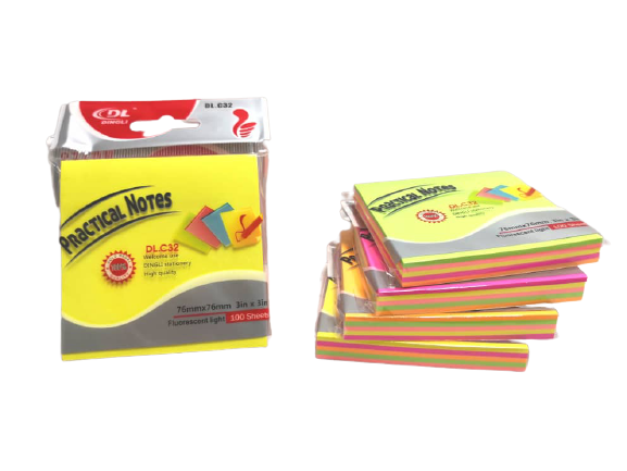 Dingli 3" x 3" 5 in 1 Color Sticky Notes