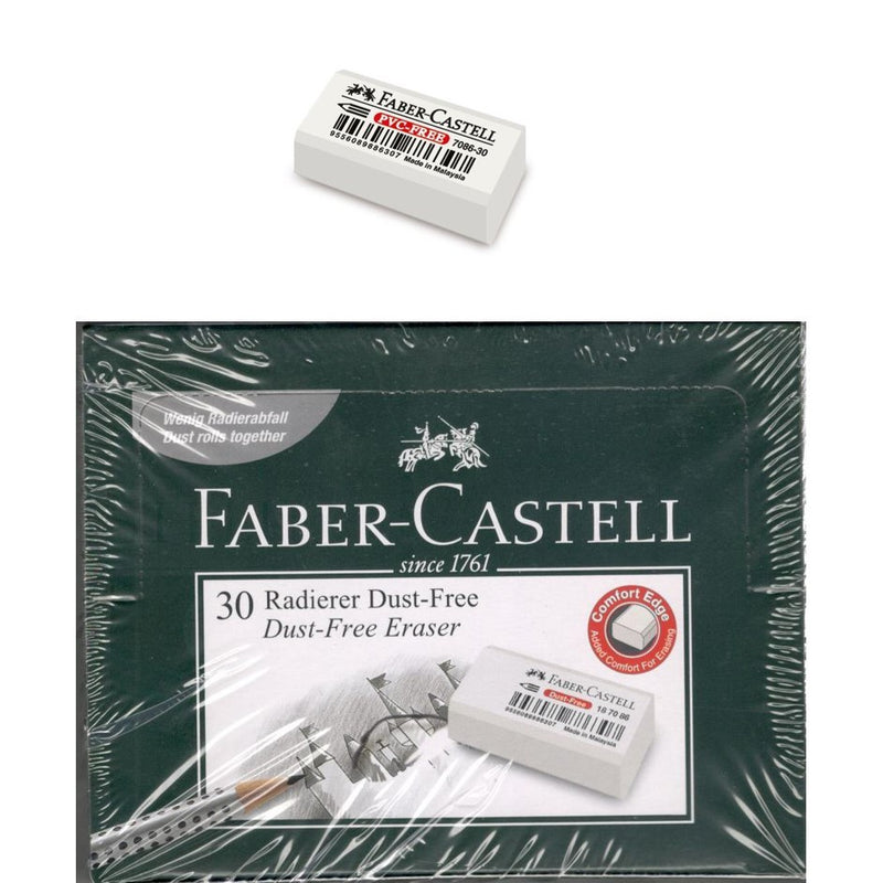 Faber Castell - 7086 Dust Free Eraser 30's 2