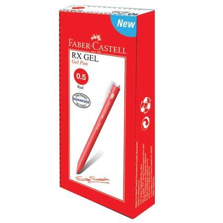 Faber Castell RX Gel Pen 0.5mm red