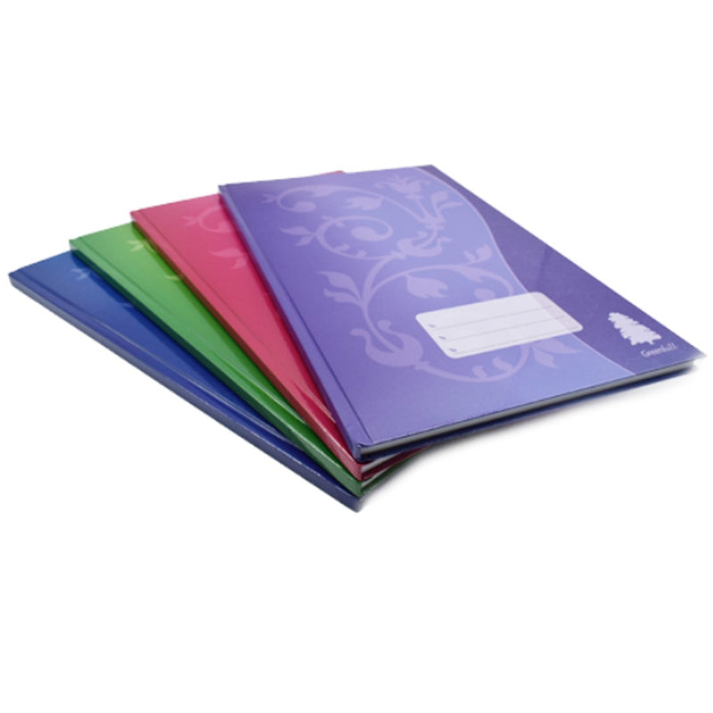 Green Hill - Assorted Colour Quattro F5 Hard Cover Notebook