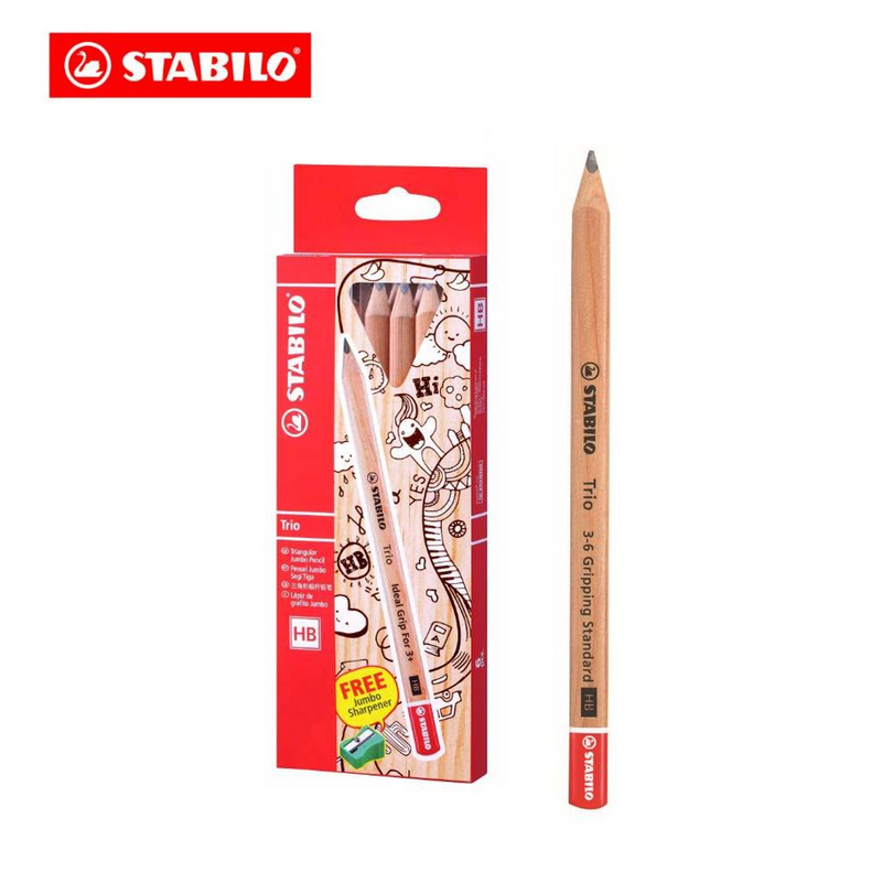 Stabilo Trio Jumbo Pencil 6's