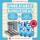 Double A A4 Paper 70GSM + Lever Arch File F4 3" Bundle