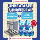 Double A A4 Paper 80GSM + Lever Arch File F4 3" Bundle
