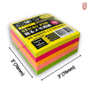 Aplus Sticky Pad Neon Colour 3" x 3" (SN33-5N)
