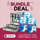 Double A A4 Paper 80GSM + Lever Arch File F4 3" Bundle
