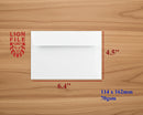 70gsm White Envelope- 114mm x 162mm: 500pcs/box