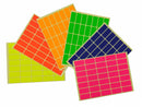 Self Adhesive Coloured Rectangle Labels - 10 sheets/pack