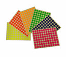 Self Adhesive Coloured Round Labels - 10 sheets/pack