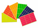 Self Adhesive Coloured Rectangle Labels - 10 sheets/pack