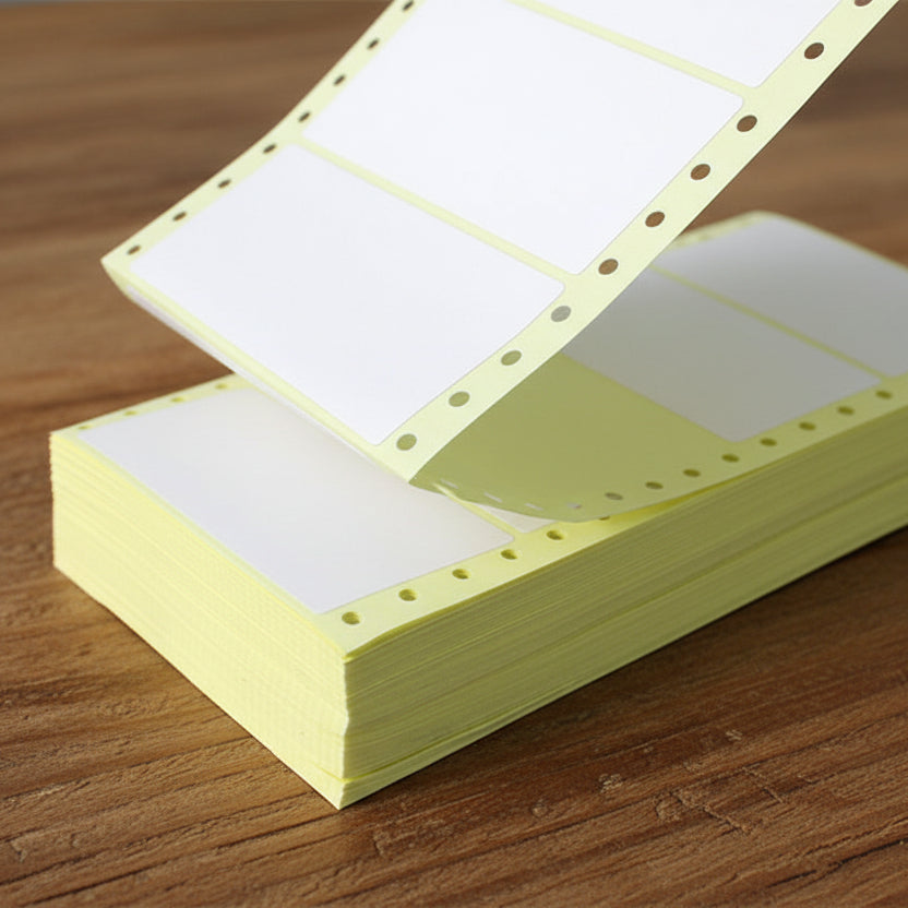 Sticker Dot Matrix Print n Stick - Dot Matrix Computer Label Sticker 36mm x 102mm