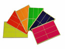 Self Adhesive Coloured Rectangle Labels - 10 sheets/pack