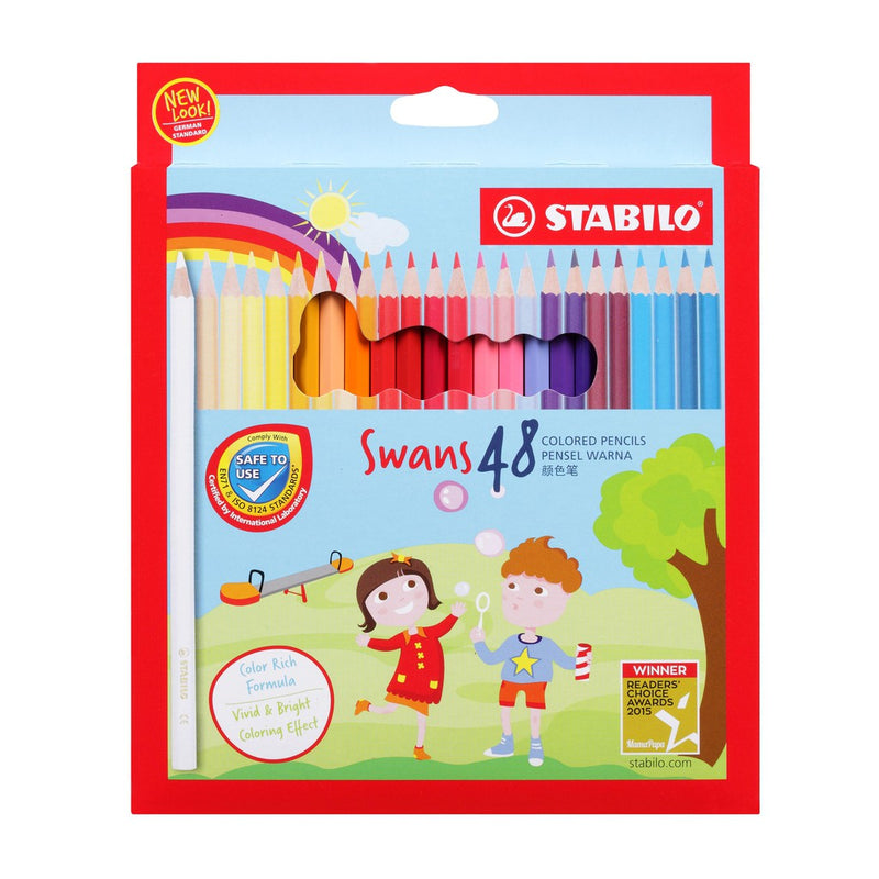 Stabilo Swans Colour Pencils Box 12'S+1/24'S/36'S/48'S
