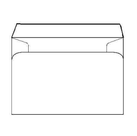 70gsm White Envelope- 114mm x 162mm: 500pcs/box