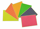 Self Adhesive Coloured Rectangle Labels - 10 sheets/pack