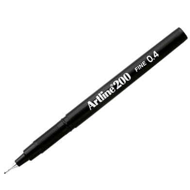 Artline 200 Writing Pen 0.4 black