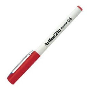 Artline 210 Writing Pen 0.6 red