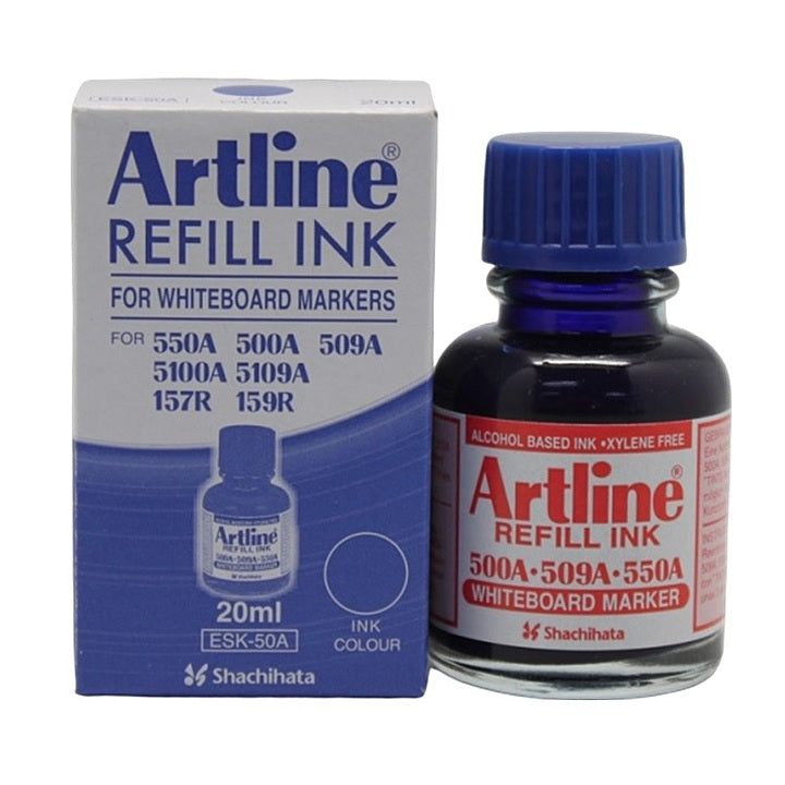 Artline Whiteboard Marker Refill Ink 20ml blue