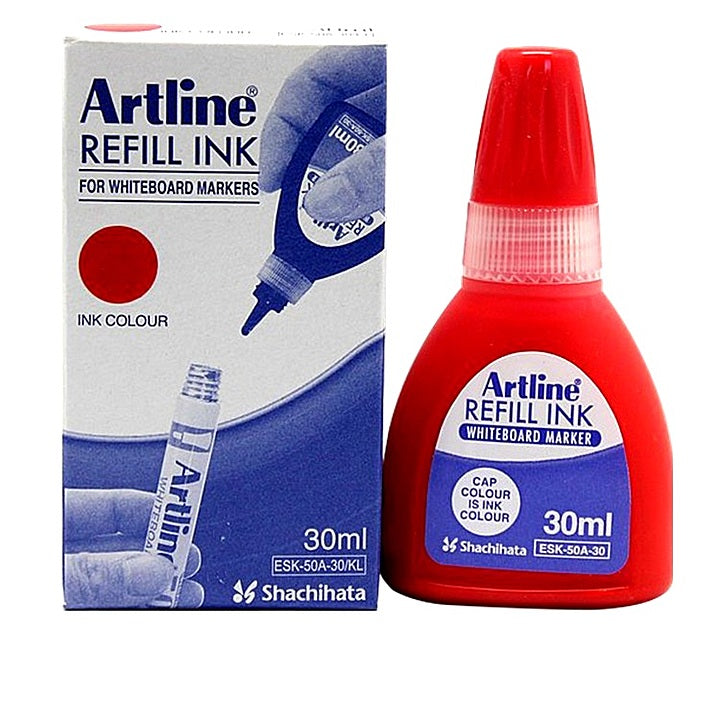 Artline Whiteboard Marker Refill Ink 30ml red