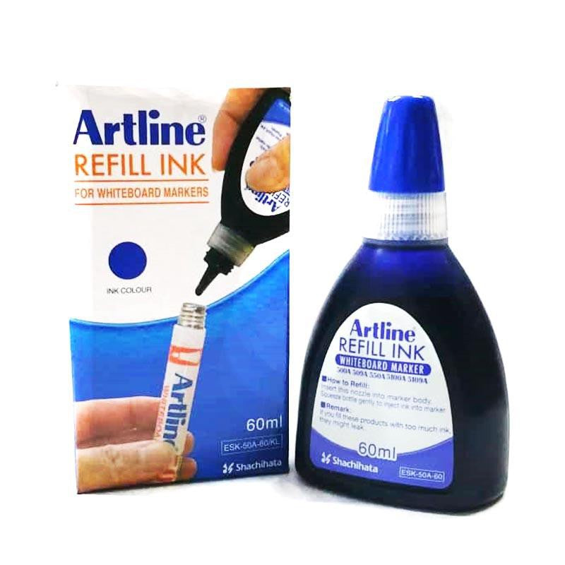 Artline Whiteboard Marker Refill Ink 60ml blue
