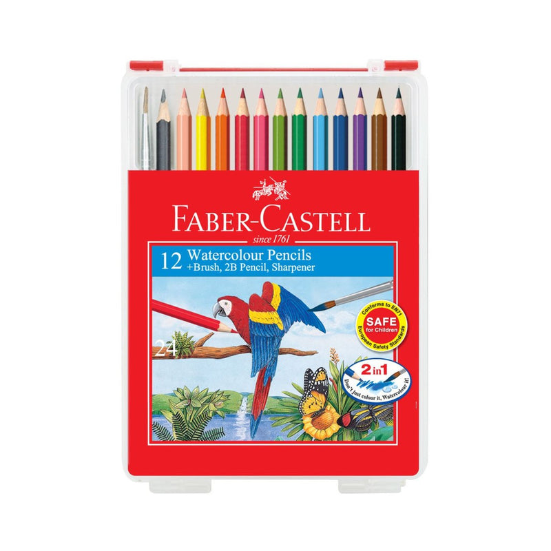 Faber-Castell 114562 12 Watercolour Colour Pencil