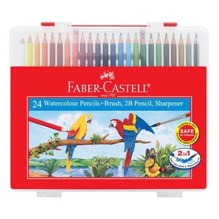 Faber-Castell 114564 24 Watercolour Colour Pencil