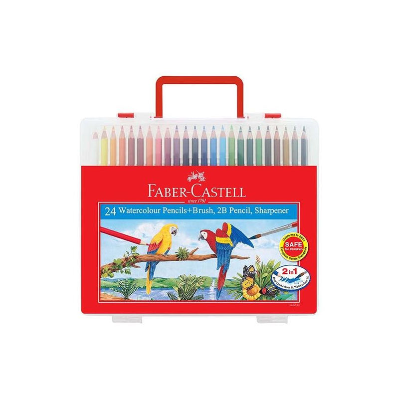 Faber-Castell 114564 24 Watercolour Colour Pencil