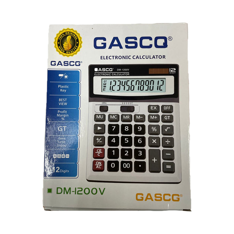 GASCQ DM1200V Calculator 12 Digit