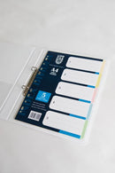 LIONFILE Index 120gsm Color Paper 5 part Index Divider