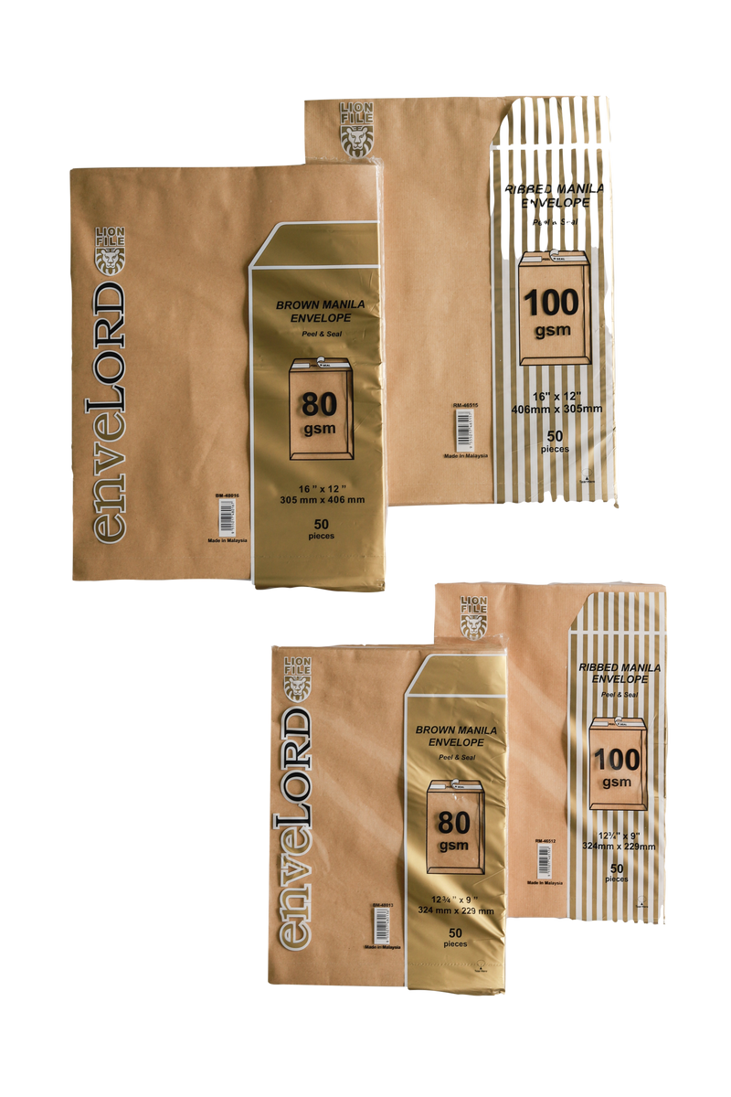 Premium 100gsm Brown Kraft Envelope- Various Size
