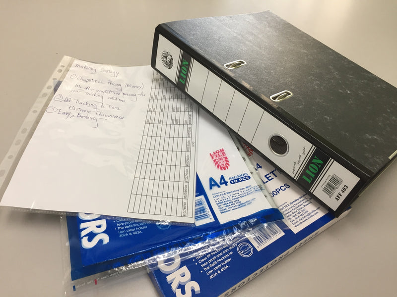 Lion File Clear A4 PP Sheet Protector - 100pcs/box