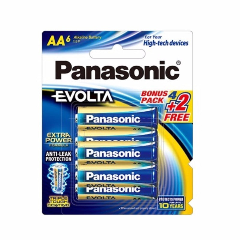 Panasonic Evolta Battery AA 6's