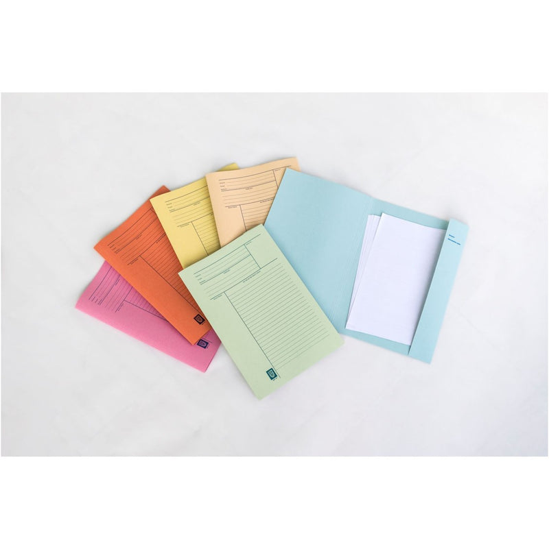 Colored Minute File - 200gsm. For meeting minutes and easy pocketing of documents. 100pcs / pack
