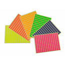 Self Adhesive Coloured Rectangle Labels - 10 sheets/pack