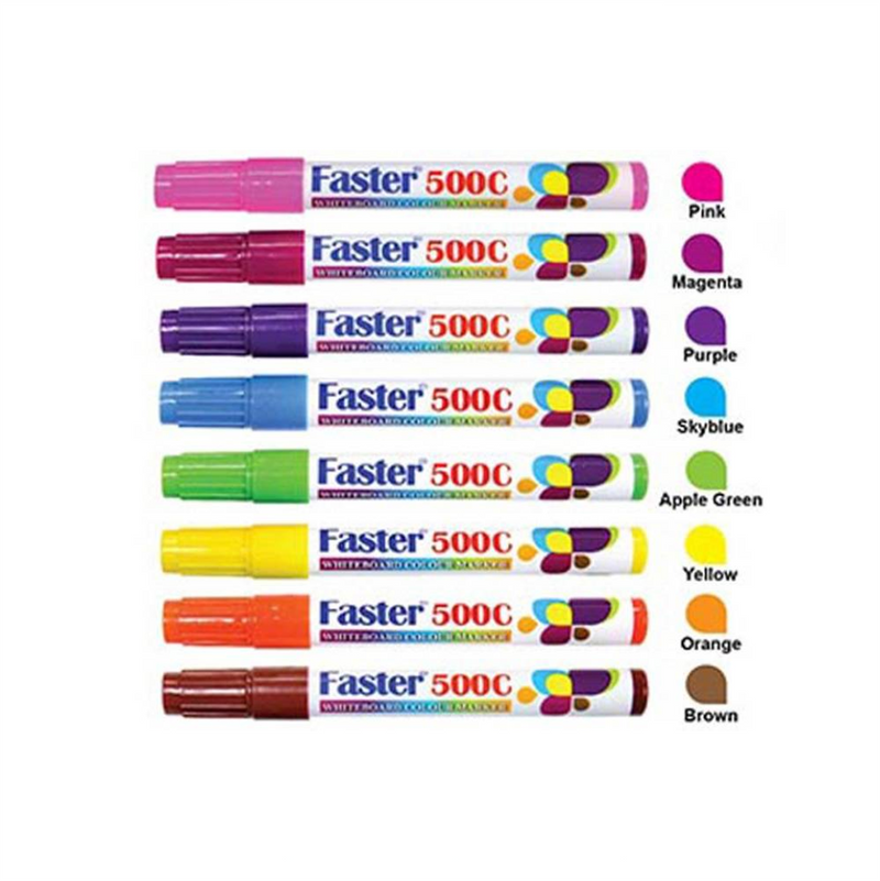 Faster 500C Whiteboard Marker (8's Color)