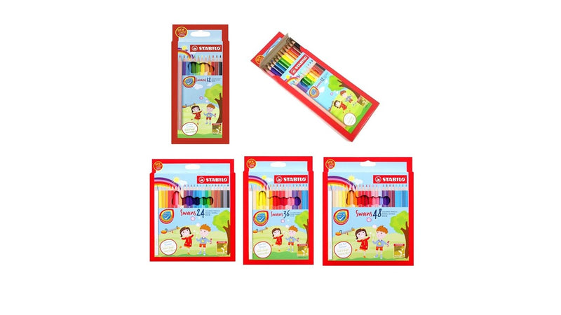 Stabilo Swans Colour Pencils Box 12'S+1/24'S/36'S/48'S