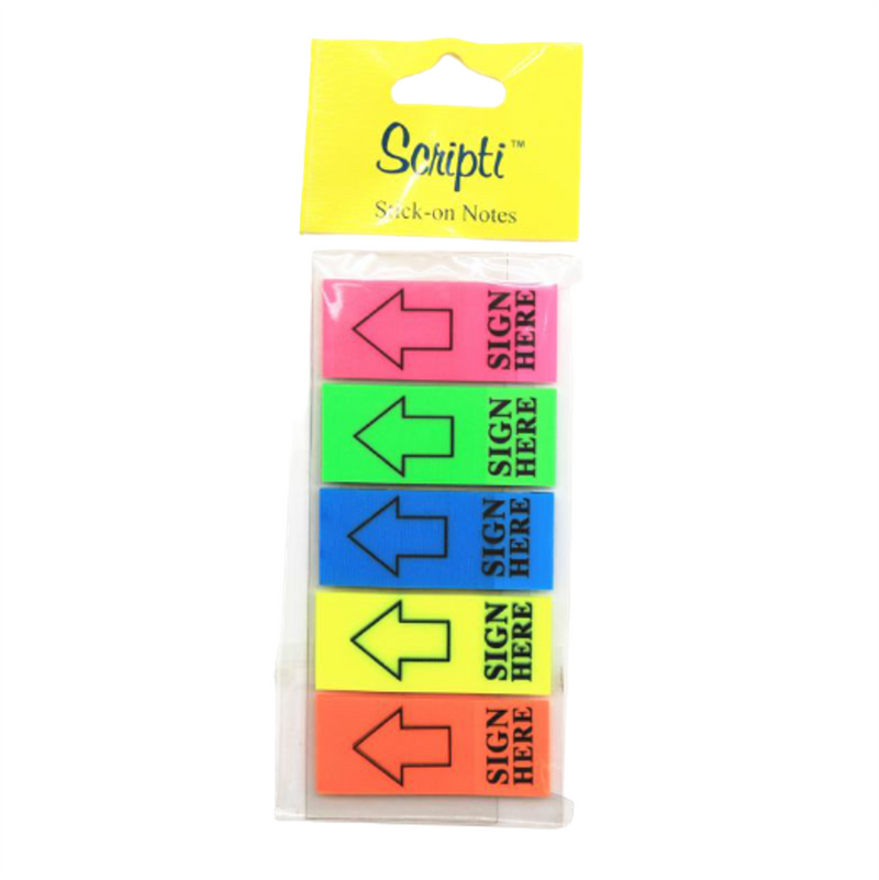 Scripti Sticky Notes Sign Here