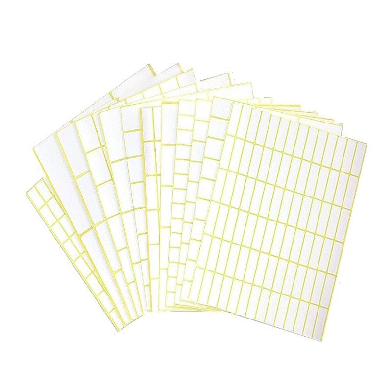 Self Adhesive White Rectangle Labels - 20 sheets/pack