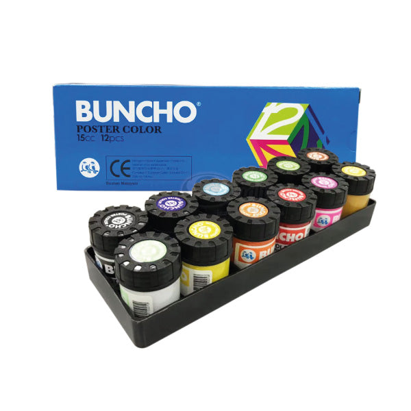 Buncho Poster Colour 15CC X 12'S